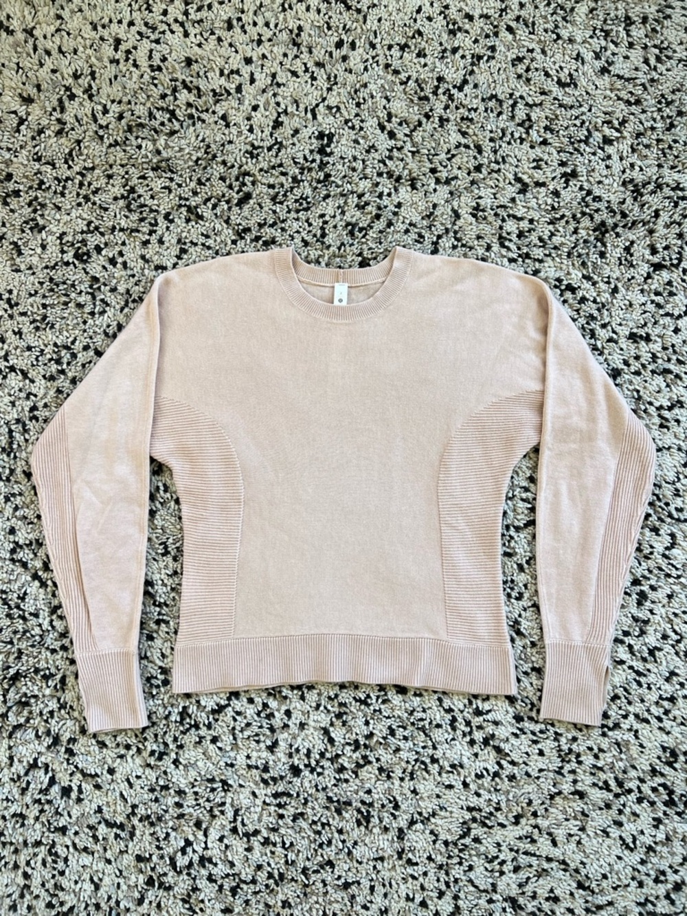 Lululemon Cashlu Cashmere Blend Cropped Sweater Pink Knit Crewneck Women’s 2